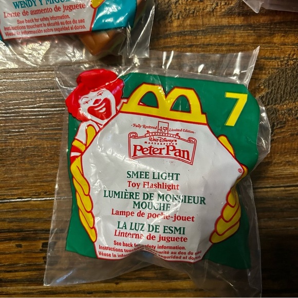 NWT Lot of 5 McDonald’s 1997‎ Vintage Peter Pan Happy Meal Toys Unopened - Picture 4 of 6